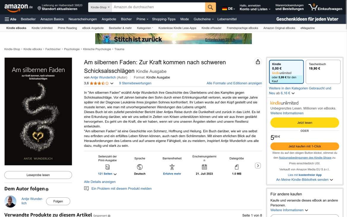 Amazon Am silbernen Faden: Zur Kraft kommen nach schweren Schicksalsschlägen 